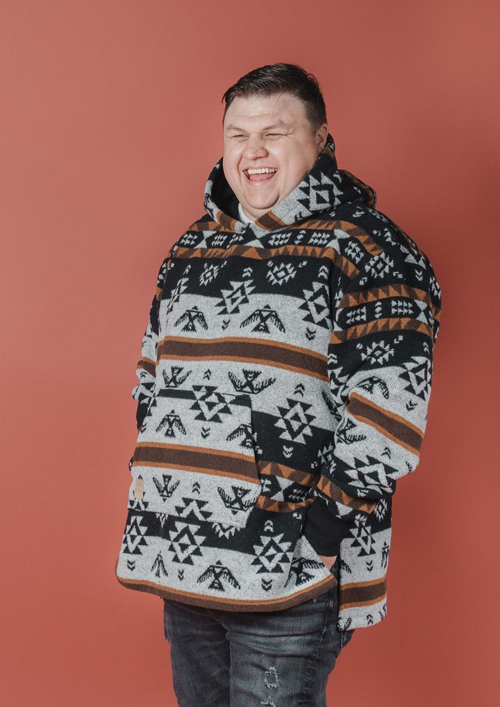 Perfectly Imperfect Thunderbird Hoodie Poncho