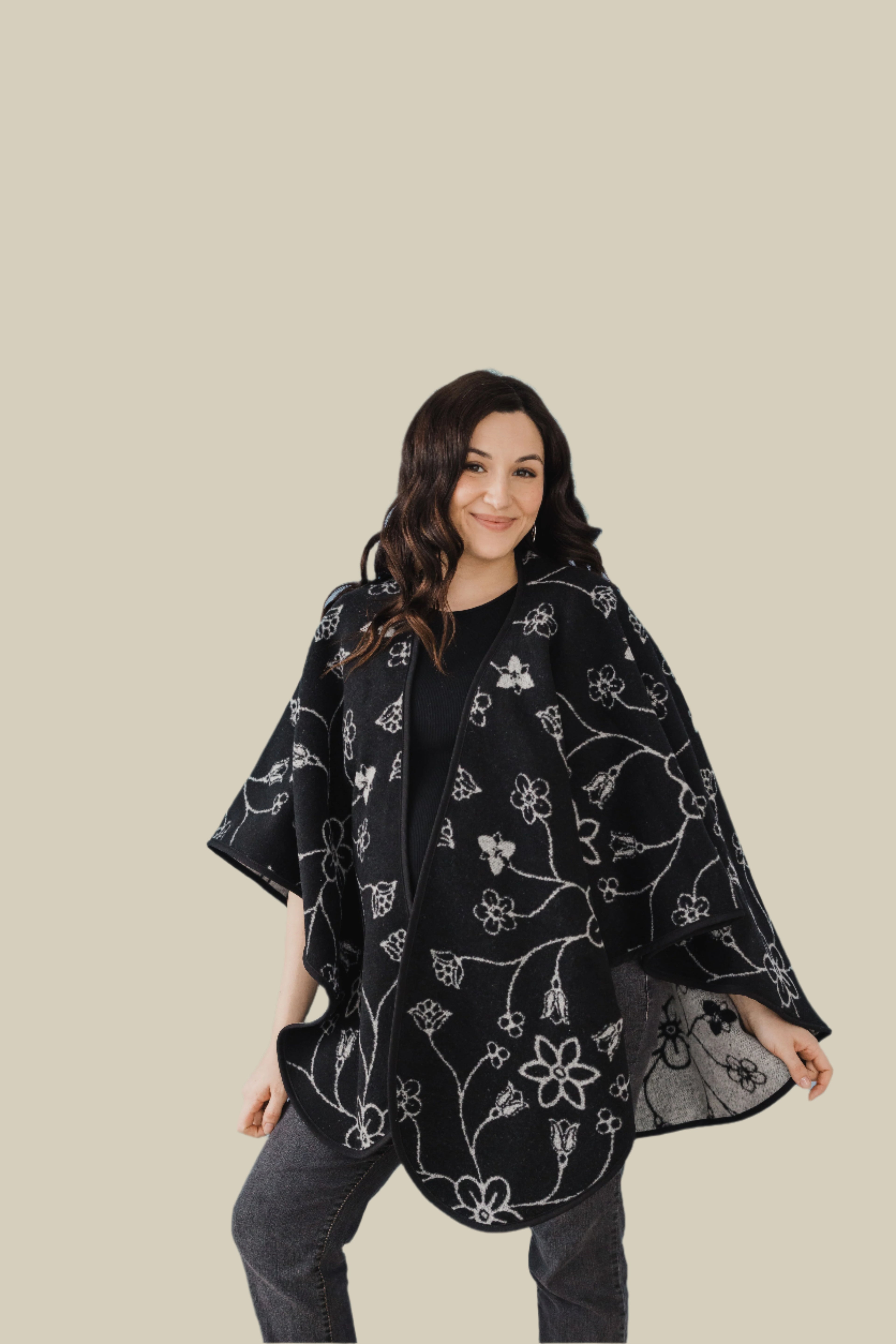 Fleurs Indigenous Shawl