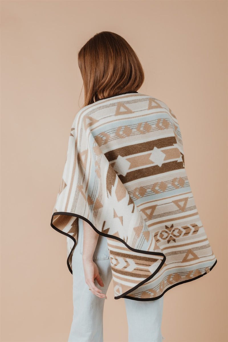 Currant reversible shawl, MINI TIPI