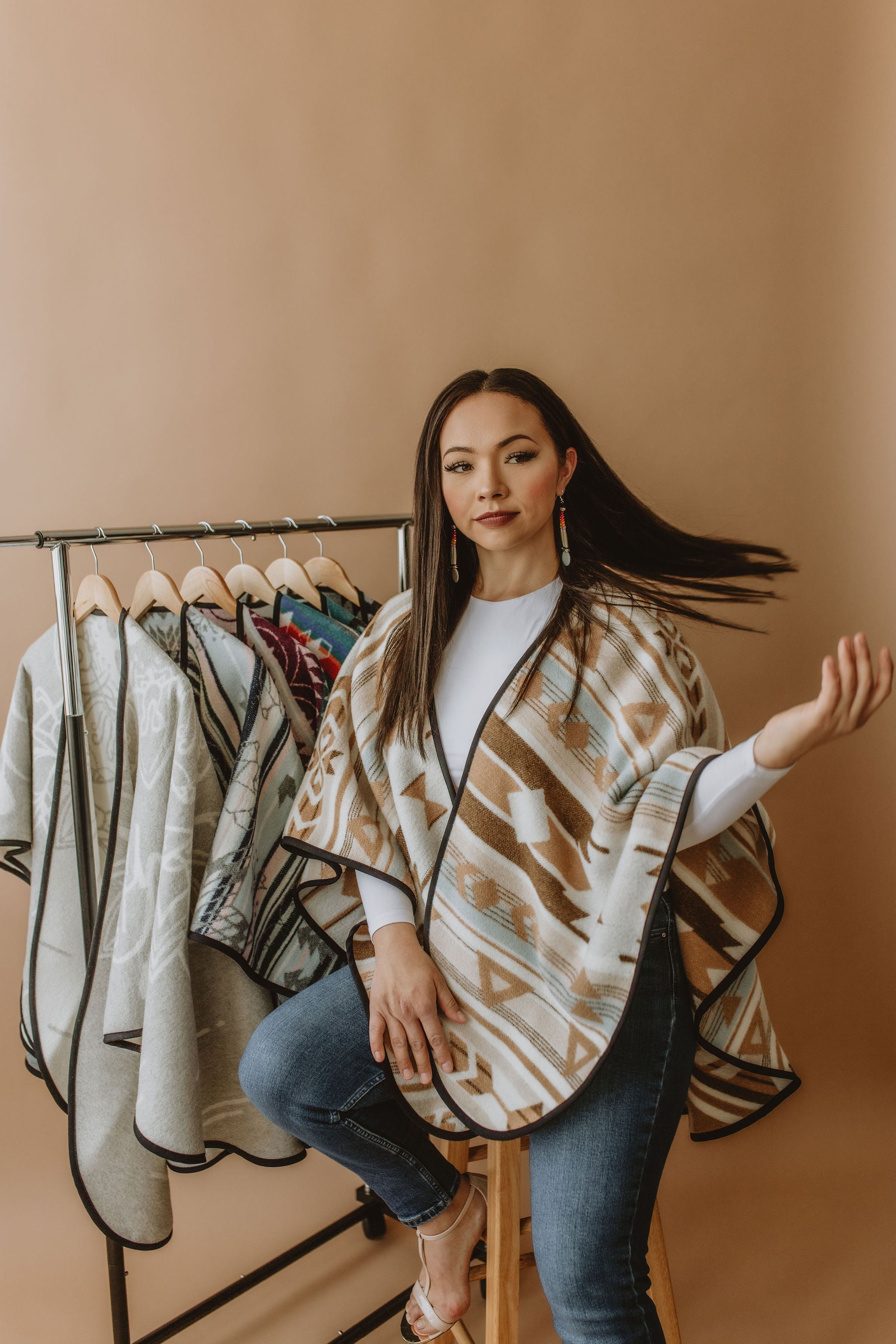 Sand Indigenous Shawl