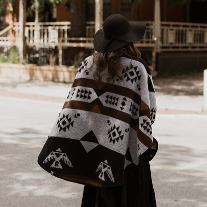 Perfectly Imperfect Thunderbird Reversible Shawl